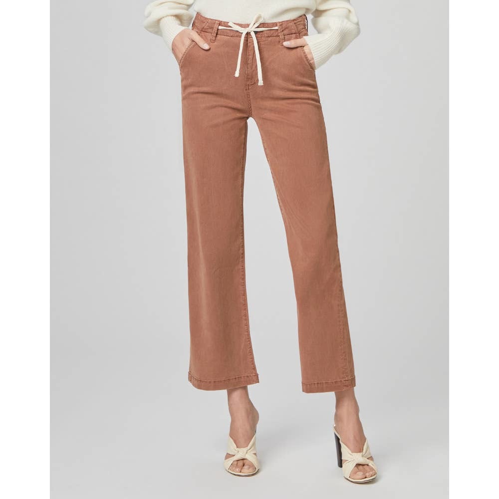 Paige Carly Wide Leg Pants in Vintage Mocha Bisque